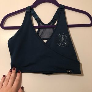 Teal Gymshark / Gold’s Gym sports bra